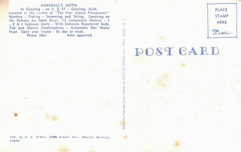 Hospitality House Motel (Marshall Motel) - Old Photos And Post Cards (newer photo)